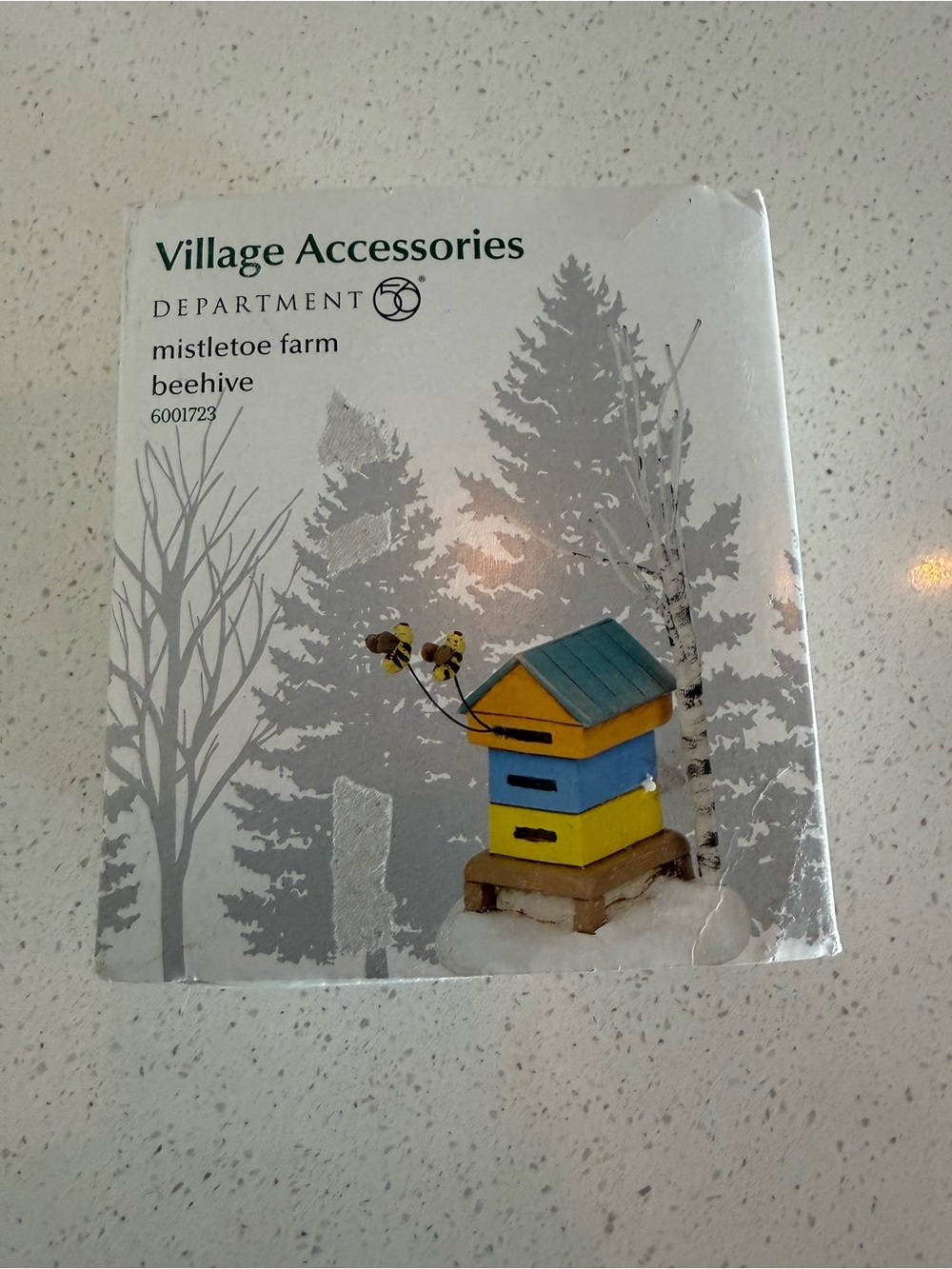 Mistletoe Farm Beehive - Yellow & Blue Decorative Accent